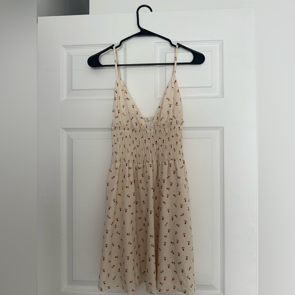 Princess Polly Cream Floral Dress